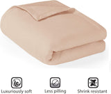 Madison Park Luxe vloeibaar katoen Hoge kwaliteit Zacht Comfortabel 100% ringgesponnen katoenen deken voor bedbank of bank Blush Full/Queen Quilts en quilts Naty Shop