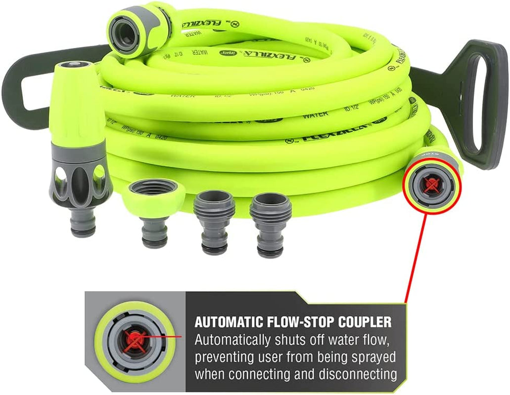 Quick Connect-tuinslangset, 1/2 inch x 15 meter, duurzaam, lichtgewicht, drinkbaar veilig – hfzg12050qn