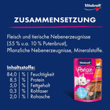 Vitakraft Poésie Délice, Junior, Natvoer voor katten, Natvoer in saus, met kalkoen, Multipack, voor jonge katten, Zonder toegevoegde suiker of granen (23 x 85g)