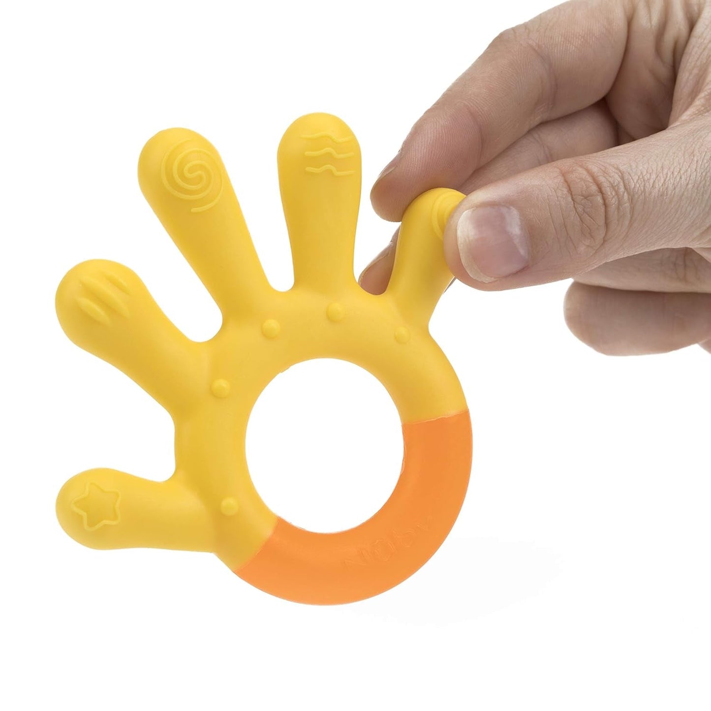 Nuby - 3-traps bijtringen - 3 bijtringen voor tandvleesstimulatie en verlichting van tandjespijn - Baby-bijtspeeltje - BPA-vrij - 3+ maanden