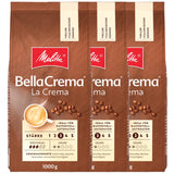 3 Melitta BellaCrema La Crema koffiebonen, medium gebrand, elk 1 kg