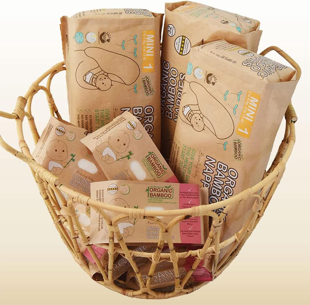 Biologische Bamboe Luiers Maat 6 Geschikt voor 16+kg 20 Pack Luiers