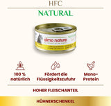Almo Nature HFC Natuurlijk natvoer voor katten - Diverse recepten met kip - 6 x 70 g