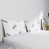 Italiaans beddengoed MB Home Italia, kussen, biokeramisch, lichtgrijs, 45 x 75 cm Naty Shop standaard kussens Charcoal