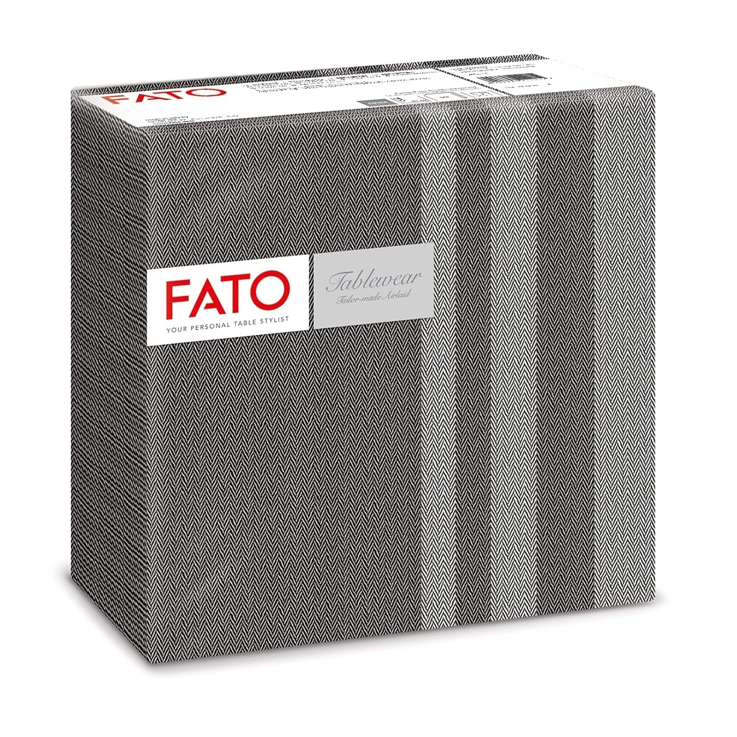 Fato - Droogpapieren servetten, airlaid, textieleffect, verpakking van 50 servetten, 40X40 gevouwen in 4-formaat, Tropicana Decor