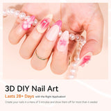 Makartt 3D Nail Art Gel - Strasslijmgel 15G voor nagelsleutelhangers, multifunctionele nagelsculptuurgel voor doe-het-zelf nagelontwerp, nagelsculptuur nagelmodellering thuis (transparant)