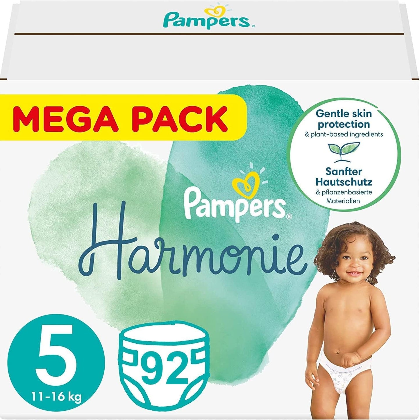 Luiers PAMPERS HARMONY Maat 5 92 (11-16 kg)