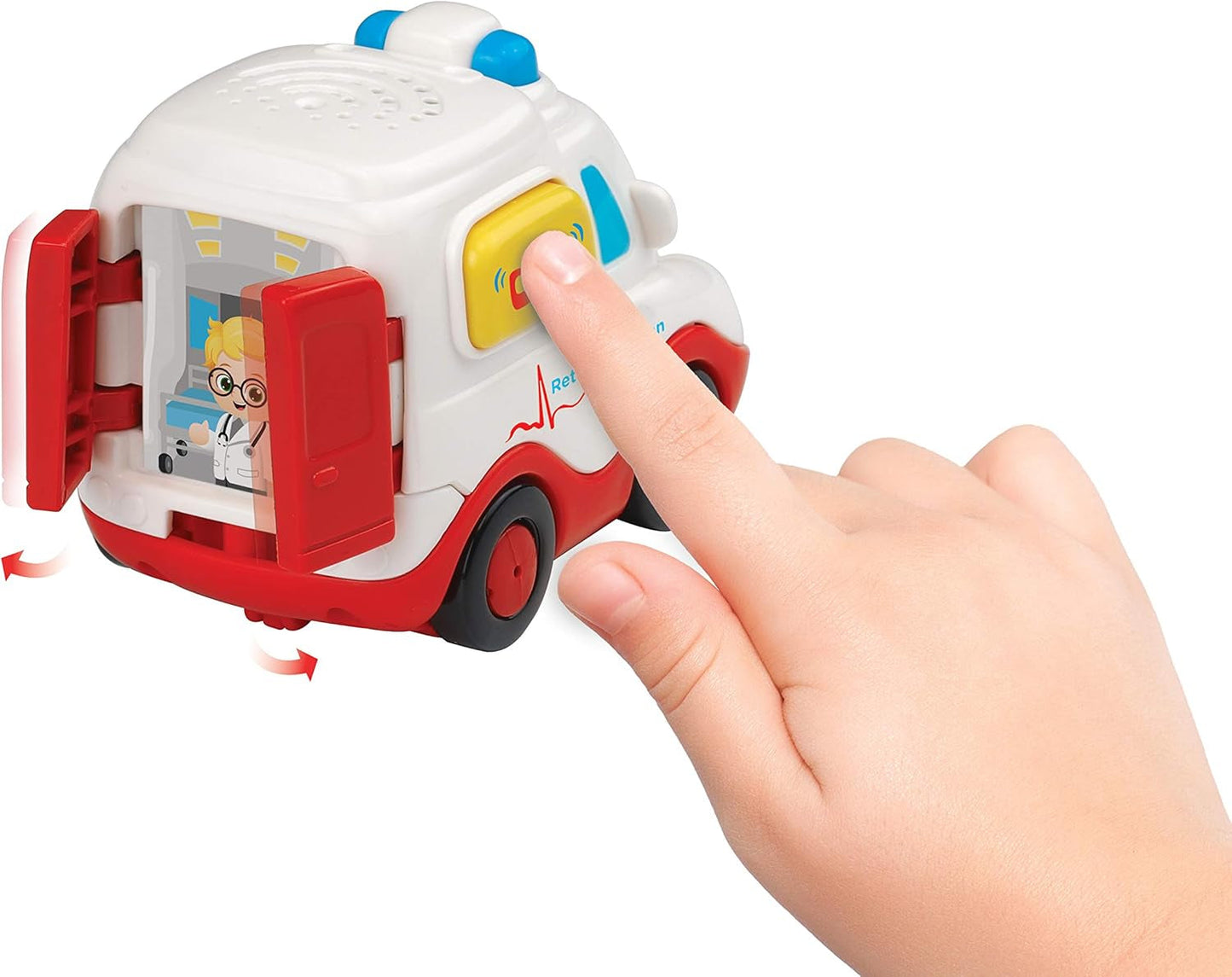 Baby 80-127804 - TUT TUT Baby Speedster - Road Set & 80-517004 TUT TUT Baby Speedster Ambulancespeelgoed voor kinderen, veelkleurig Bebe Toys Naty Shop