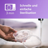 Philips AVENT Ultra Start Nachtfopspeen, orthodontische fopspeen voor pasgeborenen, Glow in the Dark, BPA-vrij, met sterilisatiecontainer, Twin Pack, Maan, Ster, SCF075/07