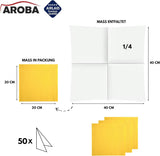 50 Aroba Airlaid Servetten Textiel Look 19 KLEUREN 40X40 Cm 1/4 vouw Hoge kwaliteit Textiel Look Bruiloft Servetten voor Jubilea Hotel Catering Feestdagen Kerst Bruiloft Roze