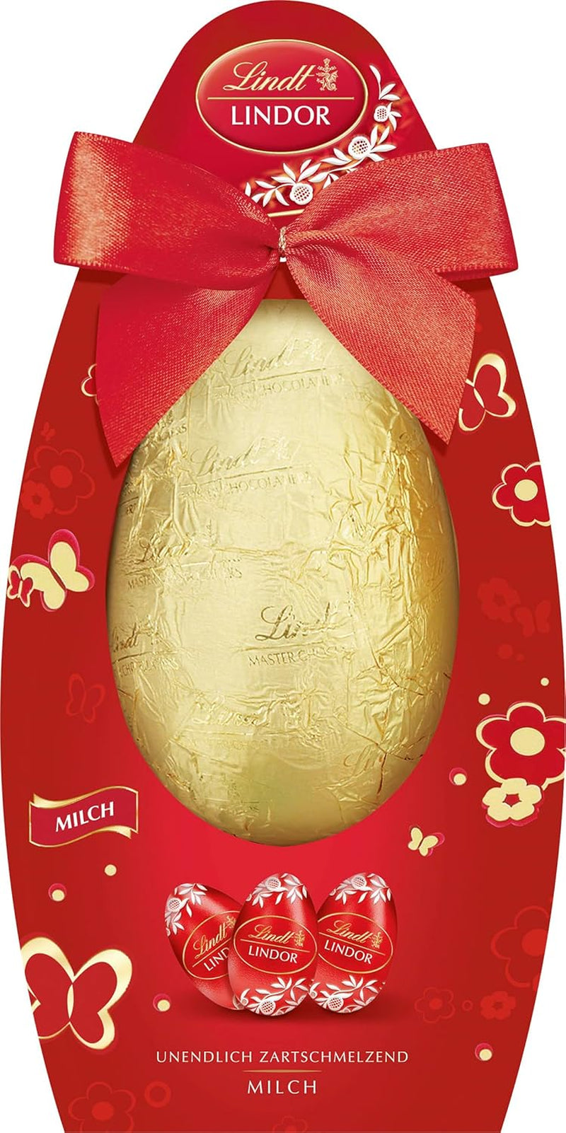 Paasmix Lindt Chocolade LINDOR | Doos 144g | LINDOR eieren die smelten in je mond in drie varianten: Melkchocolade, Pure chocolade, Hazelnoot | Paaschocolade | Geschenk van chocolade | 1 pakje
