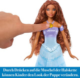 Mattel Disney Princess Ariel-pop, geïnspireerd door de kleine zeemeermin-film, transformatie: zeemeermin-man speelgoed, mobiel, Disney-cadeaus, 3 jaar oud speelgoed, HLX13 Naty Shop-poppen