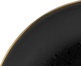 CreaTable, 22699, Industrial Gold BLACK-serie, 16-delige serviesset voor 4 personen, porseleinen combiservies, vaatwasmachine- en magnetronbestendig, hoogwaardige productie