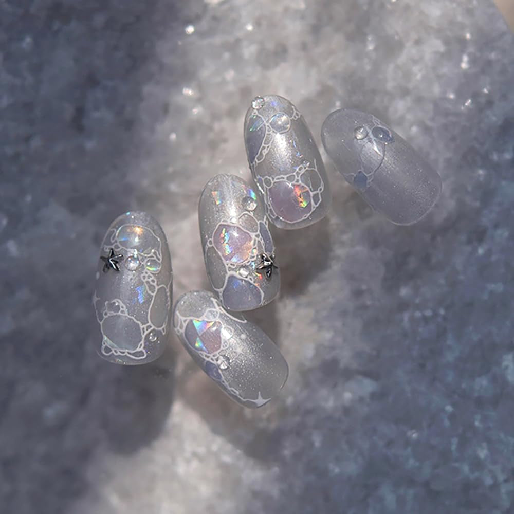 Glitter nagelstickers Zomerwatergolven Sterrennagelkunst Fantasie Zeewatergolven Nagelontwerpen Nagelstickers Zeewatergolven Nagelaccessoires Nagelkunst