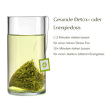 Anna'S Theepot Sencha Biologische Groene Theezakjes - Biologische Japanse Groene Thee 20 Piramidezakjes in een hersluitbare zak