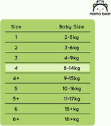 Luiers Mama Bear Disney Ultra Dry maat 4 (8-14 kg), wit, 84 stuks (1 verpakking) Naty Shop