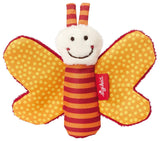 41174 Ratelslang Red Stars babyspeelgoed voor meisjes en jongens aanbevolen vanaf de geboorte bruin & 41181 Vlindervangspeelgoed Red Stars babyspeelgoed voor meisjes en jongens aanbevolen vanaf de geboorte oranje Bebe Naty Shop Speelgoed