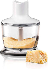 Braun Multiquick 3 MQ 3135 Sausstaafmixer – Pürierstab Mit 11 Geschwindigkeiten plus Turbo-Stufe & Edelstahl-Mixfuß, 750 Watt, Inkl. 600 Ml Mix-/Messbecher, Schneebesen & Zerkleinerer, Weiß/Grau Keuken Naty Shop