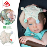 Fehn knetterende zeester - babyspeelgoed om te grijpen en te spelen & knetterend speelgoed voor baby's en peuters vanaf 0+ maanden & SIGIKID 41179 vlindergrijpspeeltje rood groene sterren Babyspeelgoed Naty Shop