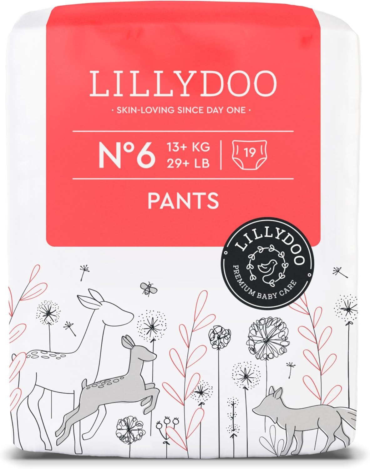 LILLYDOO Huidvriendelijke broek maat 5 (12-17 kg) Maanddoos (105 stuks)