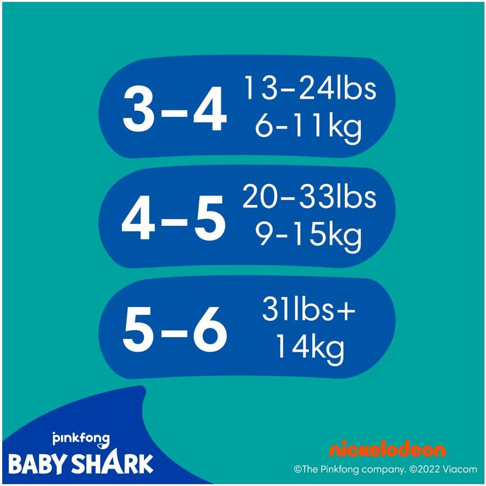 Pampers (oude versie), Splashers wegwerpbadshorts - maat 5/6 (14kg+) - doos met 8 verpakkingen van 10