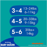Pampers (oude versie), Splashers wegwerpbadshorts - maat 5/6 (14kg+) - doos met 8 verpakkingen van 10