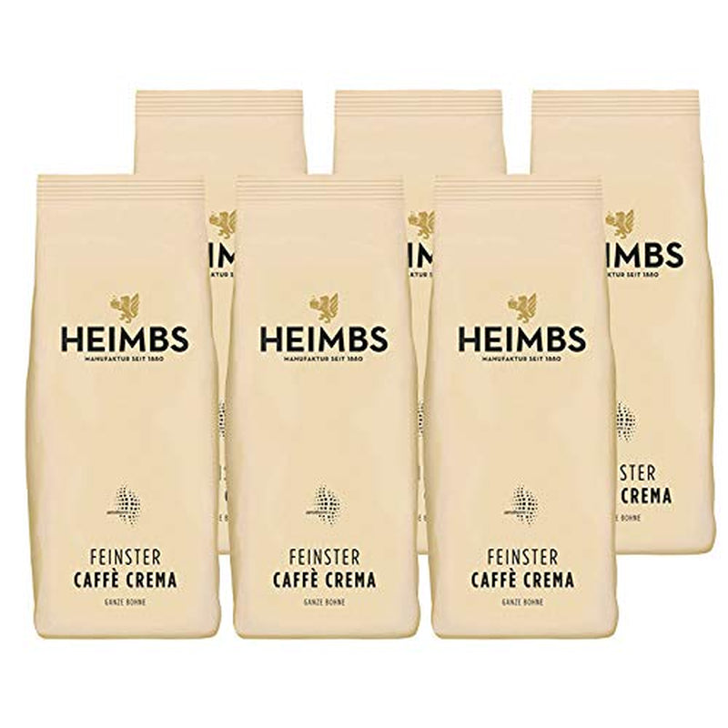 Finest Caffè Crema, hele bonen 500g, verpakking van 6