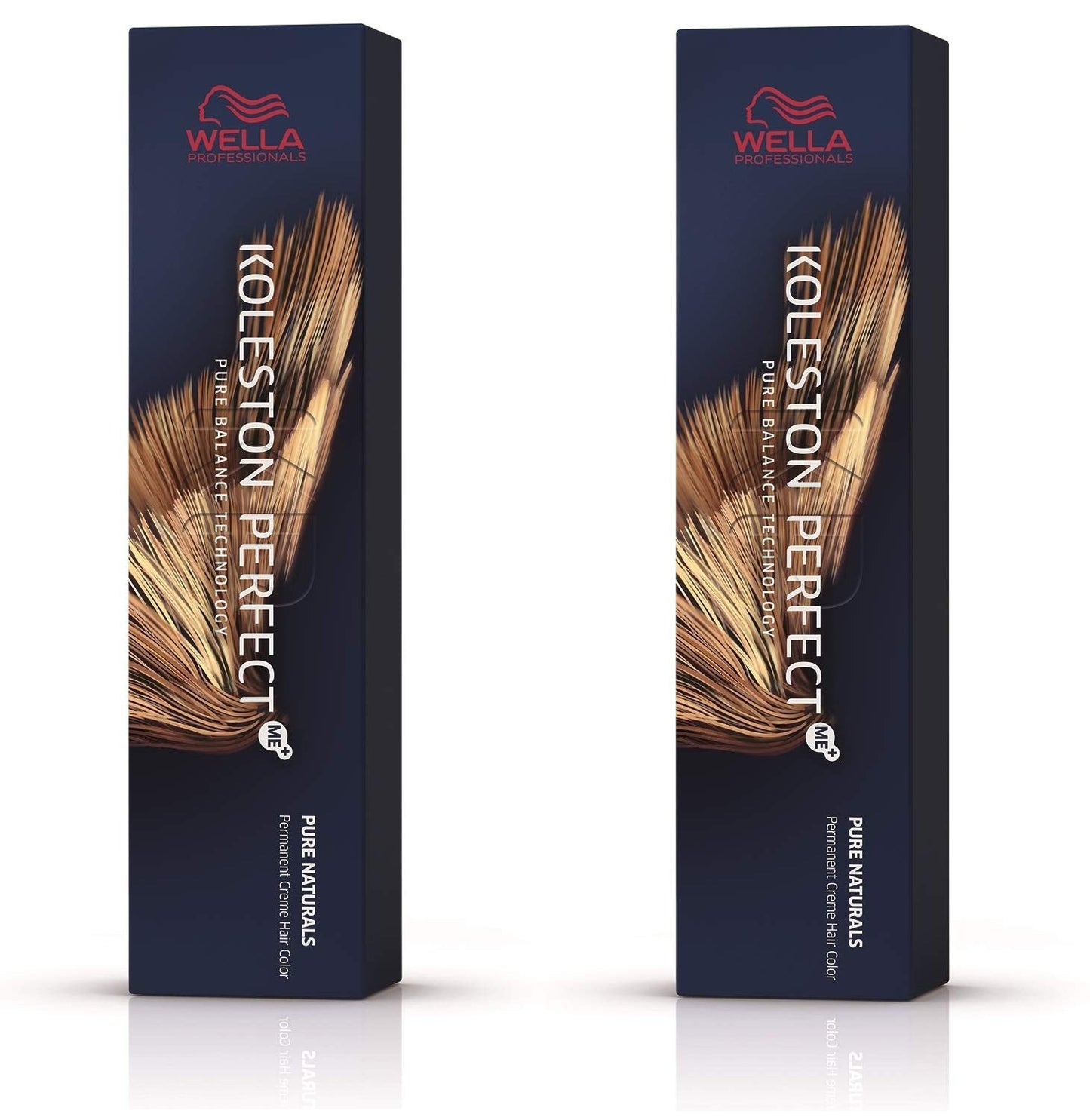 Wella Professionals Wella Koleston Perfect ME KP Pure Naturals 5/00 Light Brown Natural Intense, verpakking van 2 Haarverf Naty Shop Bruin, wit 60 ml (verpakking van 2)