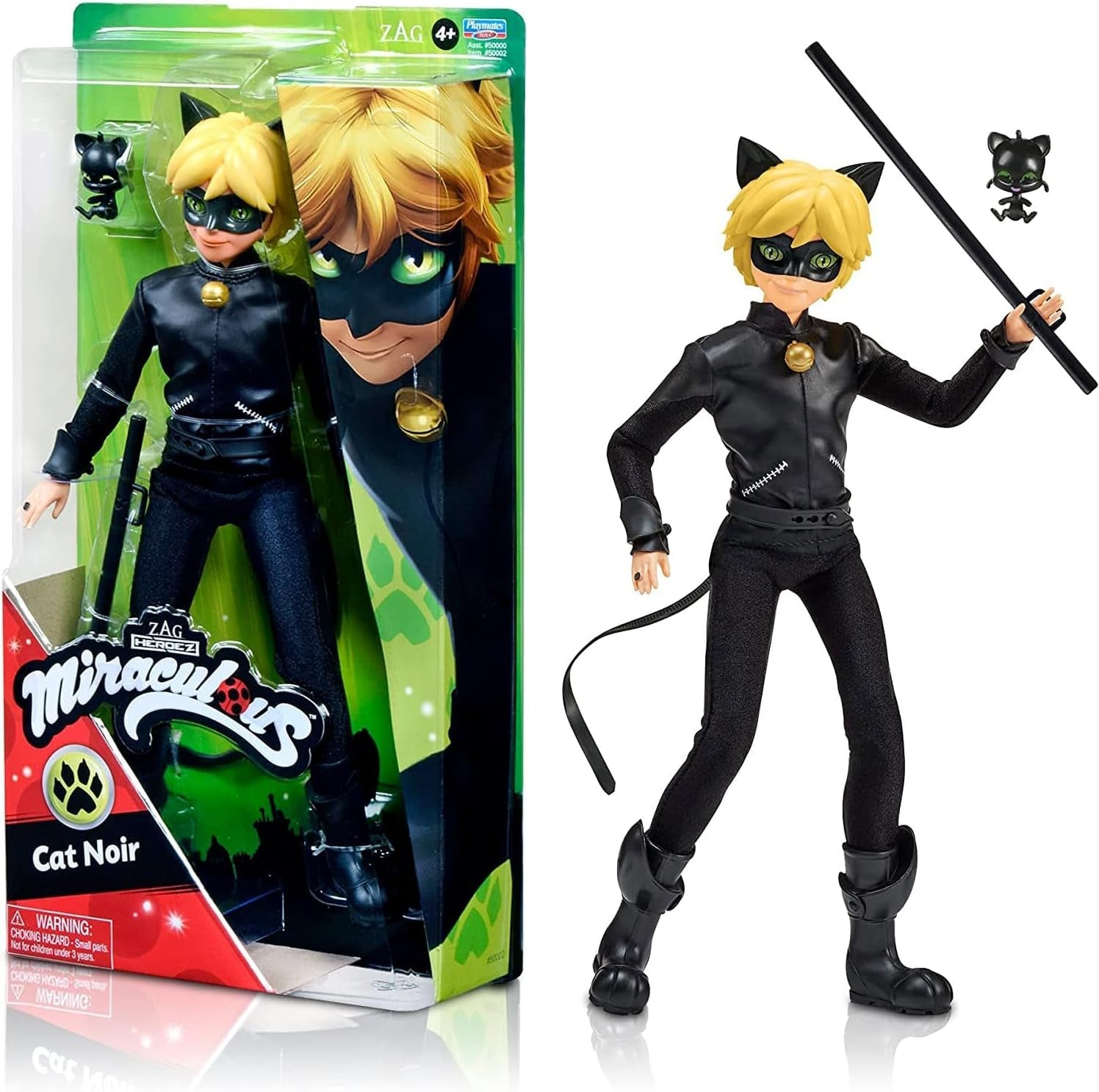 Bandai - Wonderbaarlijk lieveheersbeestje - Pop Marinette Kleurverandering Verrassing - Wonderbaarlijke gelede pop, 26 cm + 3 verrassingen - Willekeurig patroon - P50390 Naty Shop Cat Noir-poppen