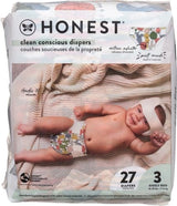– Milieuvriendelijke en hoogwaardige wegwerpluiers, Panda's, maat 3 (7,3–12,7 kg), 27 stuks