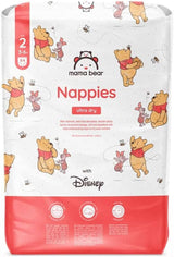 Mama Bear Disney Ultra Dry Luiers Maat 4 (8-14 kg), Wit, 84 stuks (1 pak) Naty Shop Maat 2 (3-6 kg) Enkel pakket
