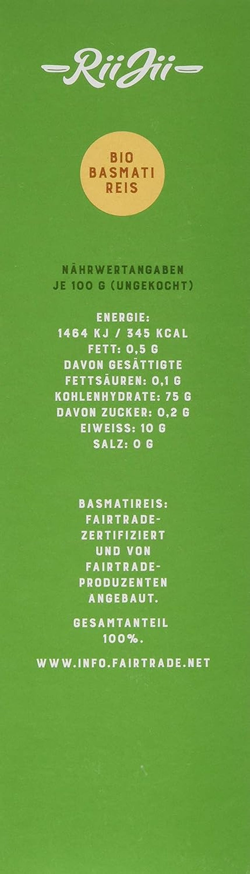 Taraori witte biologische Basmatirijst, FairTrade Naturland, 500 g