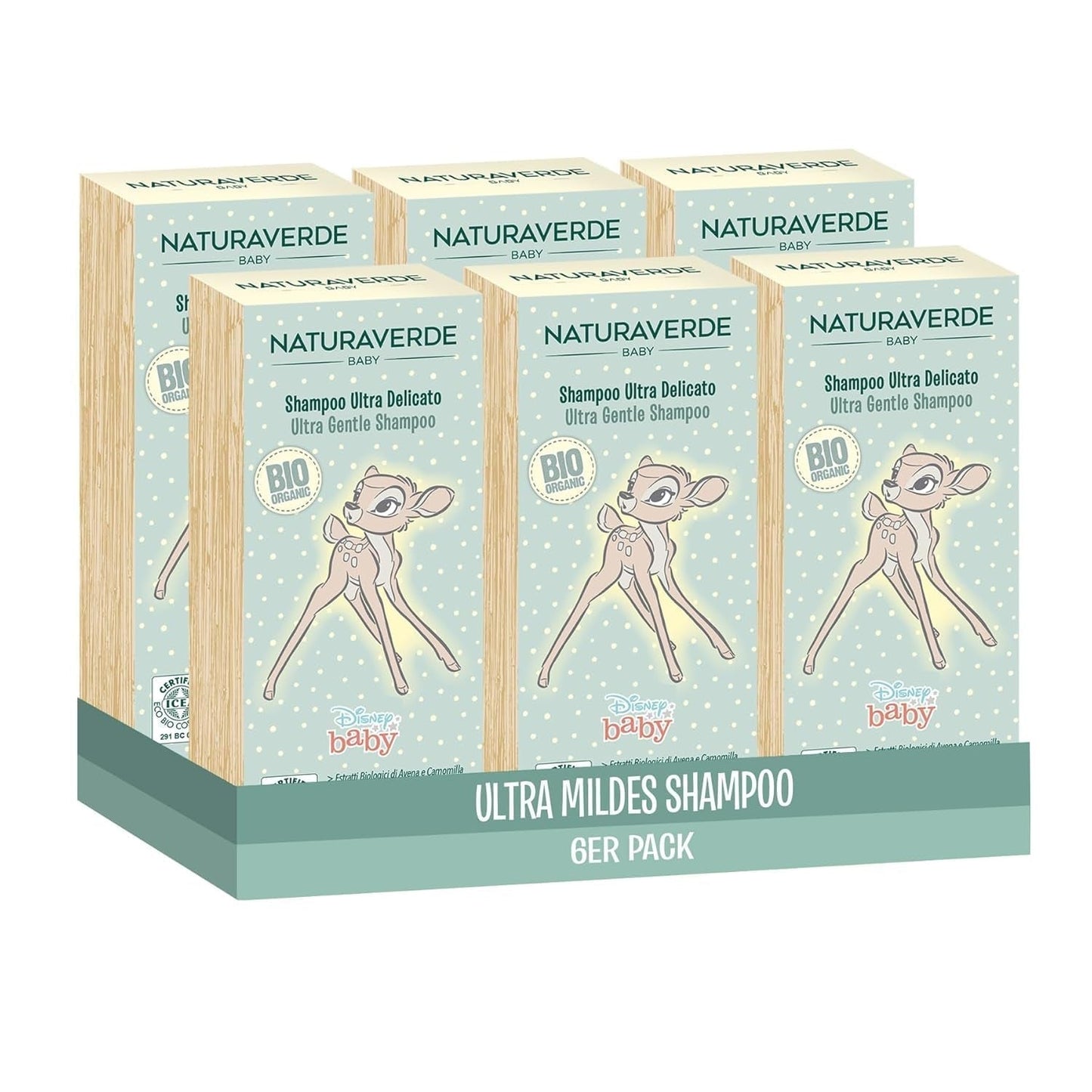 | Baby-BIO-Disney-Ultra Zachte shampoo, 6x 200ml Kinderen - Bad- en Huidverzorging Naty Shop Standaard titel