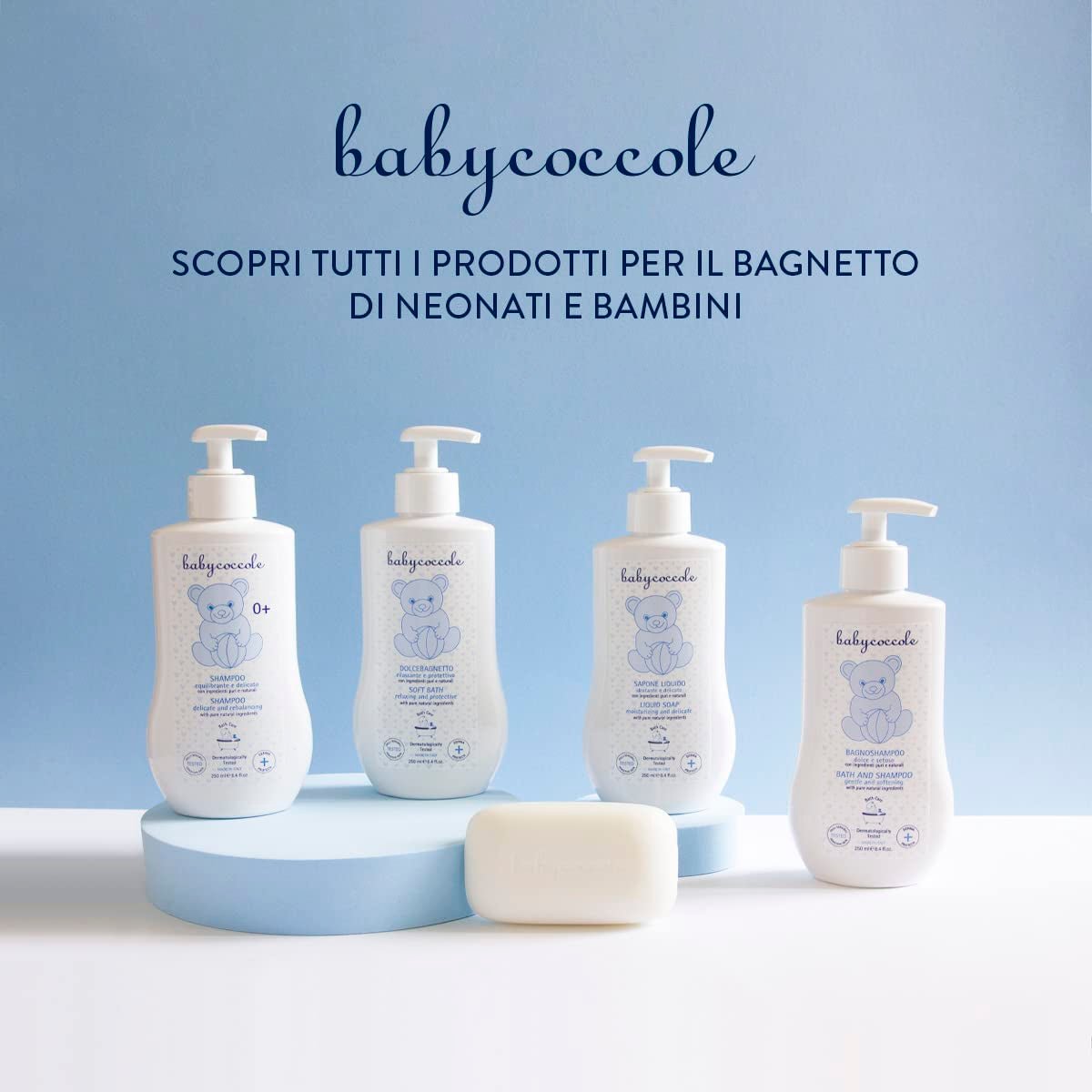 Babycoccole badshampoo voor baby's en kinderen, met lotusbloemextracten en natuurlijke ingrediënten, voor de gevoelige huid, 250 ml Kinderen - Bad en Huidverzorging Naty Shop