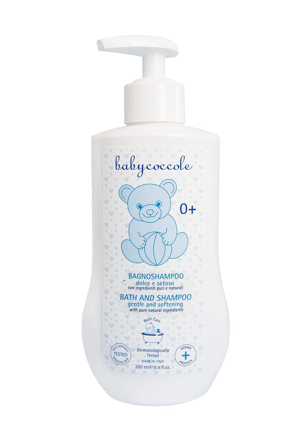 Babycoccole badshampoo voor baby's en kinderen, met lotusbloemextracten en natuurlijke ingrediënten, voor de gevoelige huid, 250 ml Kinderen - Bad en Huidverzorging Naty Shop