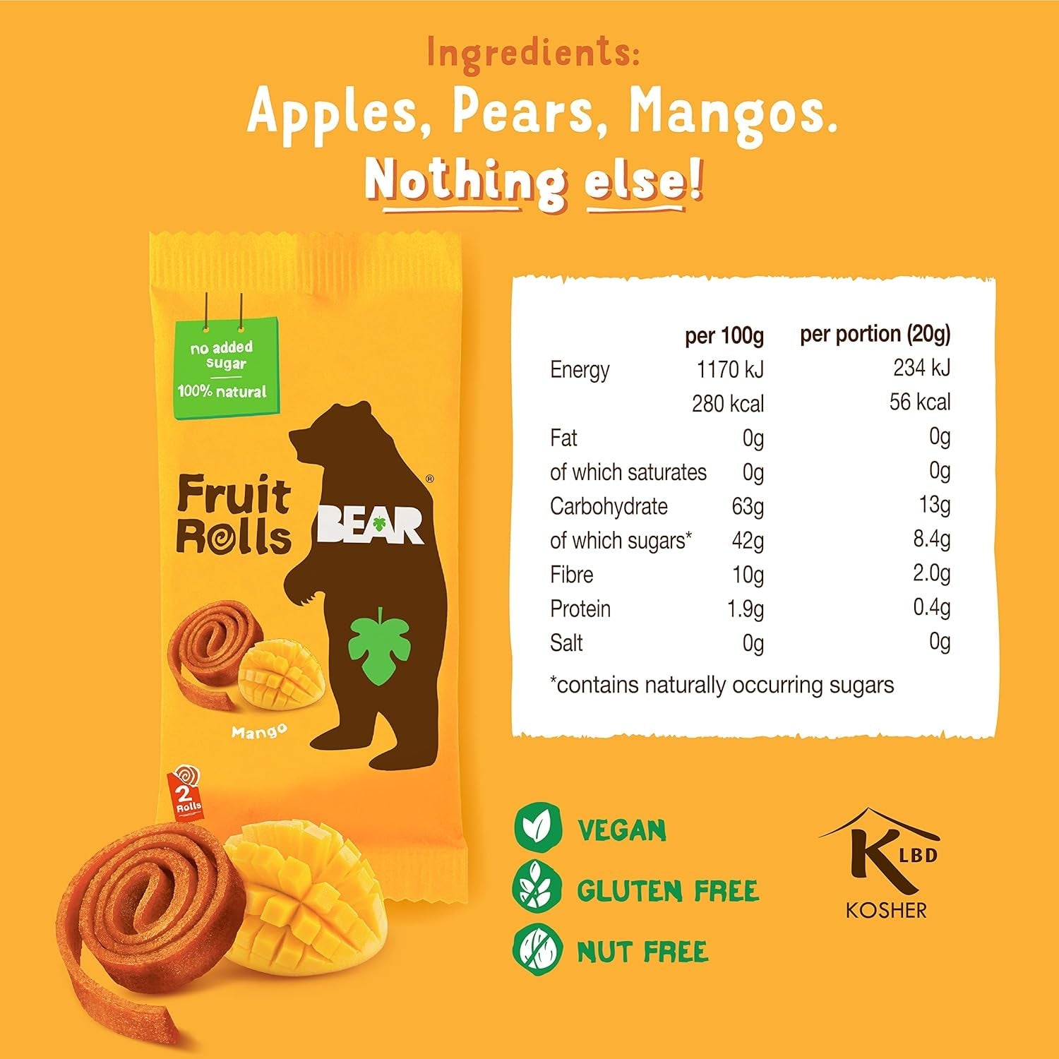 Berenfruit Yoyo Mango 20g