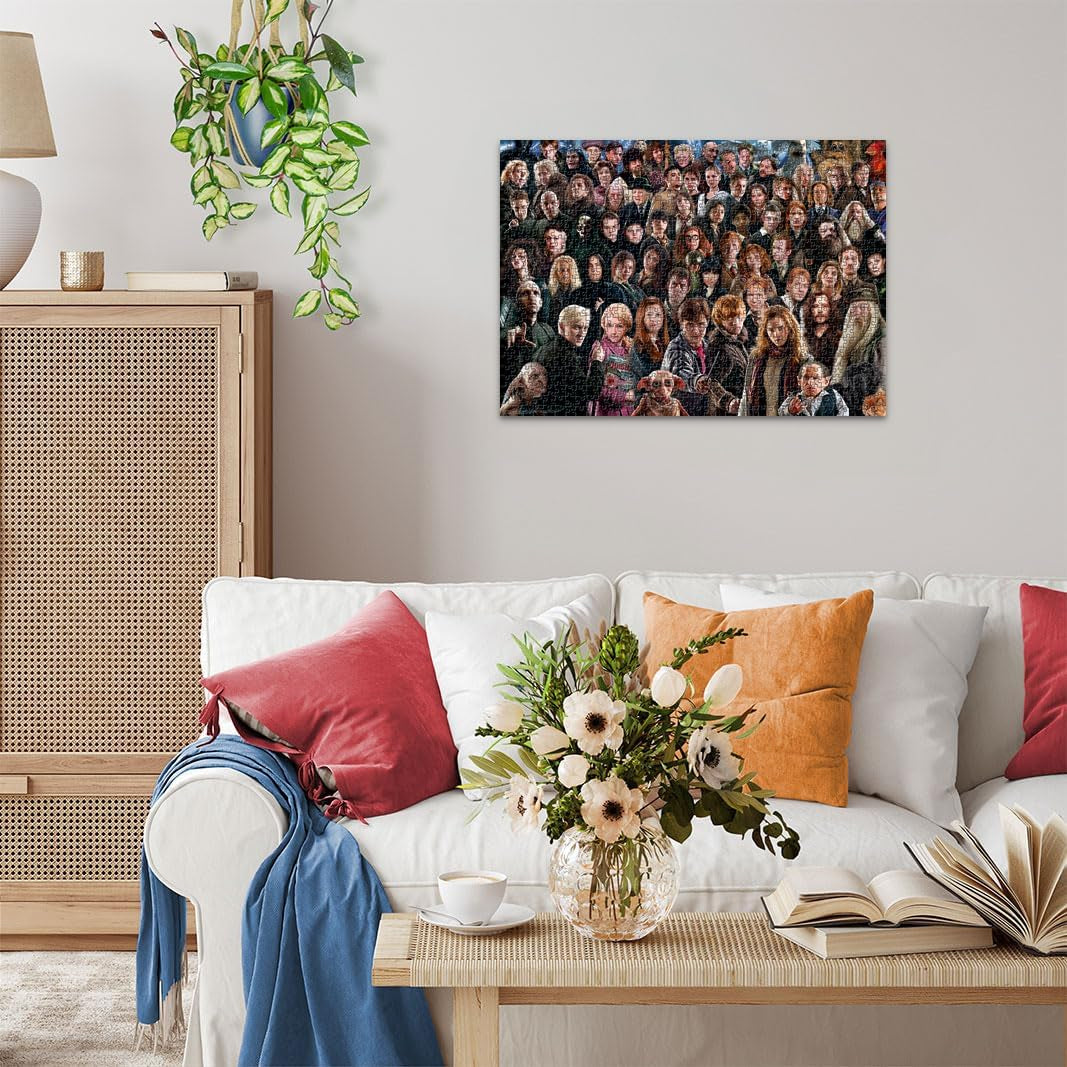 Ravensburger Harry Potter puzzel van 1000 stukjes 12000457 - Meer dan 70 personages uit de tovenaarswereld van Zweinstein in één puzzel voor volwassenen en kinderen vanaf 14 jaar Puzzel Naty Shop