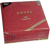 Papstar, 50 servetten "ROYAL Collection" 1/4 vouw 40 Cm X 40 Cm Bordeaux "Casali", #84880