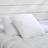 Blauwe Câlin set van 2 kussens met stevig comfort "Alaska", supervulling, 100% perkalkatoenenvelop, wit, 65 x 65 cm vierkante vorm Naty Shop standaard kussens vierkante vorm 65 x 65 cm
