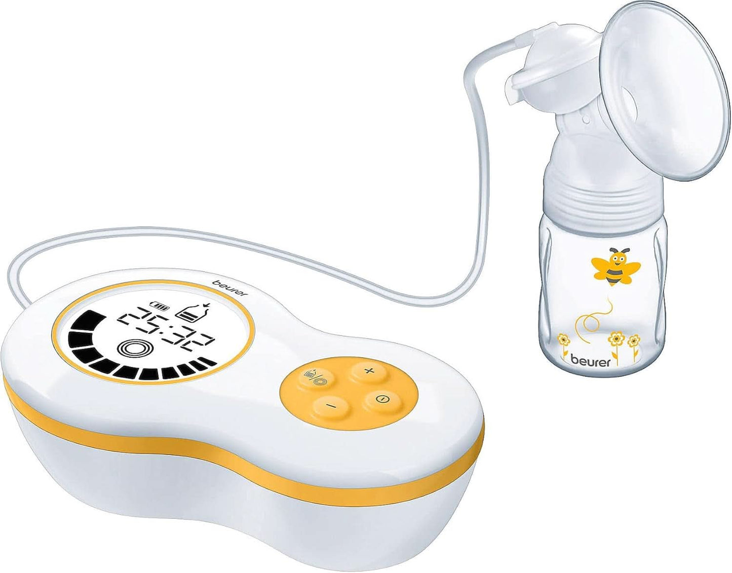 Beurer by 40 Elektrische borstkolf met stimulatiemodus en geheugenfunctie, inclusief Avent- en Nuk-adapter Accessoires Voeding en borstvoeding Bebe Naty Shop