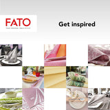 Fato - Droogpapieren servetten, Airlaid, stoffen effect, verpakking van 50 servetten, maat 40X40 in 4 gevouwen, kleur zwart