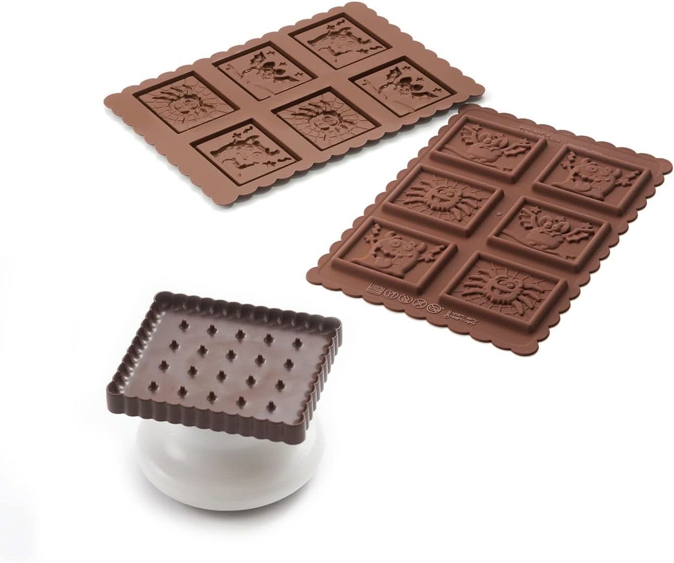 Silikomart 22.172.77.0165 CKC, 12 Chocolademonsters op Koekjes Keuken Naty Shop