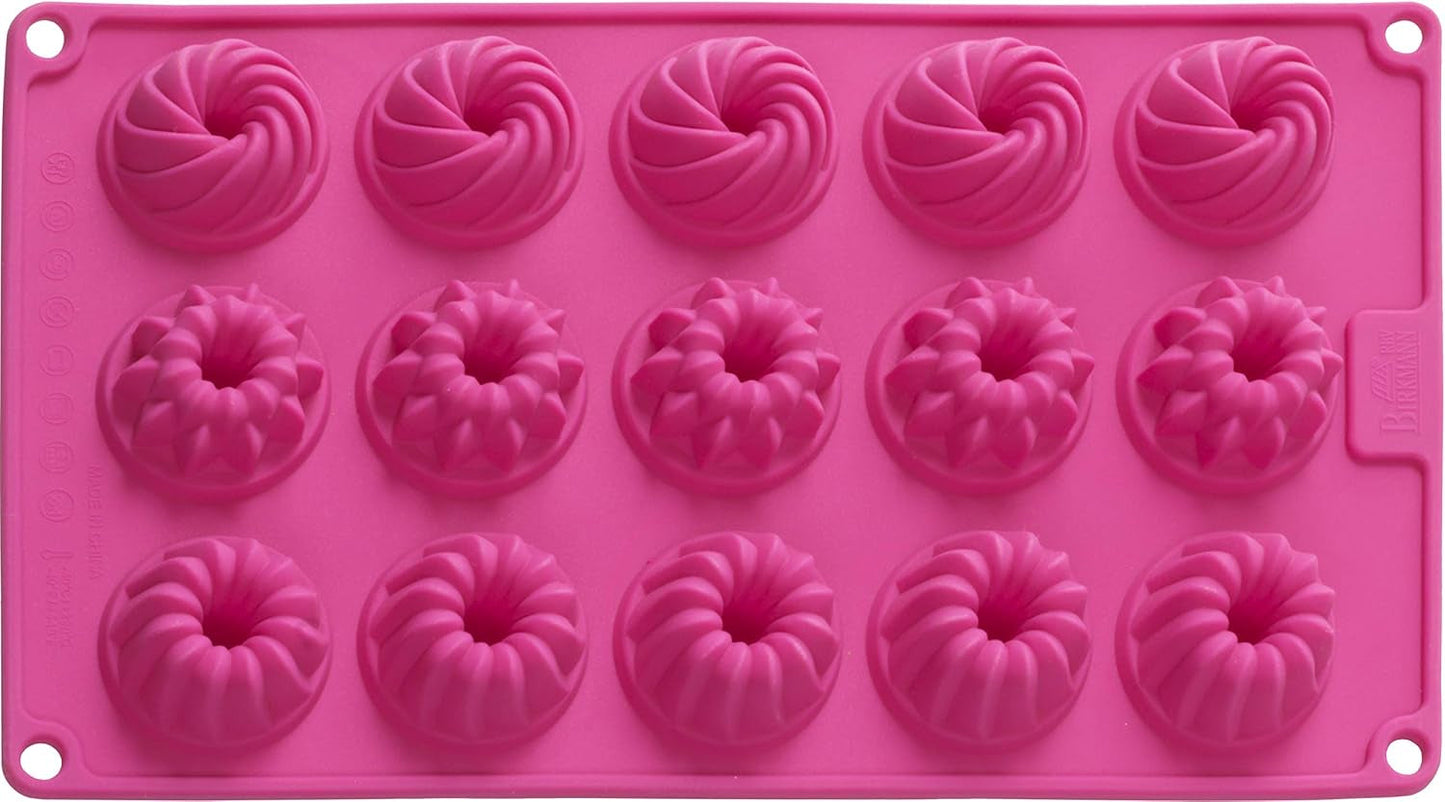 Birkmann, Easy Baking, Donutblech, Backform Für 6 Donuts, Mit Hochwertiger Antihaftbeschichtung, Ø 9 Cm, Mit Rezept, 881631 Vormen en bakplaten Naty Shop 15Er Gugelhupfform