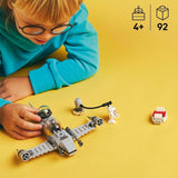 LEGO Star Wars 75410 Mandos en Grogus N-1 Starfighter speelgoed met Mandalorian, Grogu en R5-D4 minifiguren, inclusief bouwbare zuil, ruimteschip startset voor jongens en meisjes vanaf 4 jaar Bouwsets Beuche in LEGO-Store