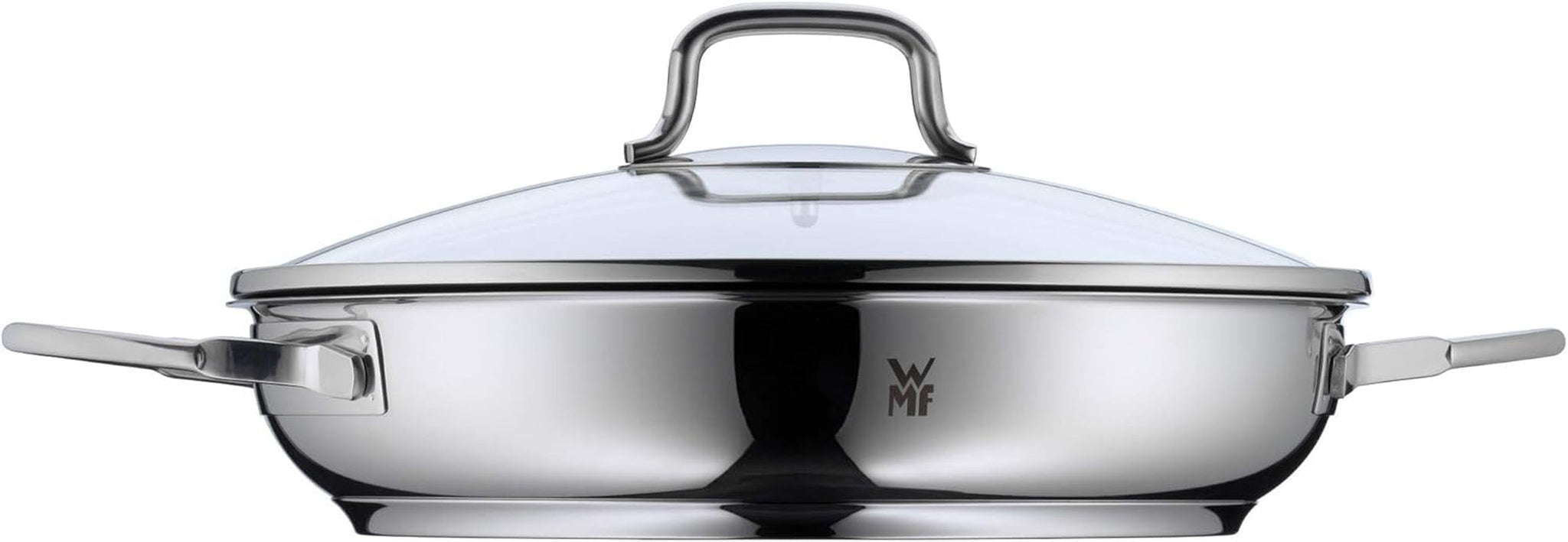 WMF Devil inductie kookpan 26 cm met glazen deksel, Cromargan gecoat roestvrij staal, keramische coating, ovenvaste potten en pannen Naty Shop