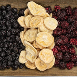 Diepvriesgedroogde bananen | Pakket 120g Gedroogde bananen zonder suiker | Diepvriesgedroogde banaan | Bananen met gedroogd fruit | Gevriesdroogde verse bananen | Gevriesdroogde plakjes banaan Naty Shop gedehydrateerde producten