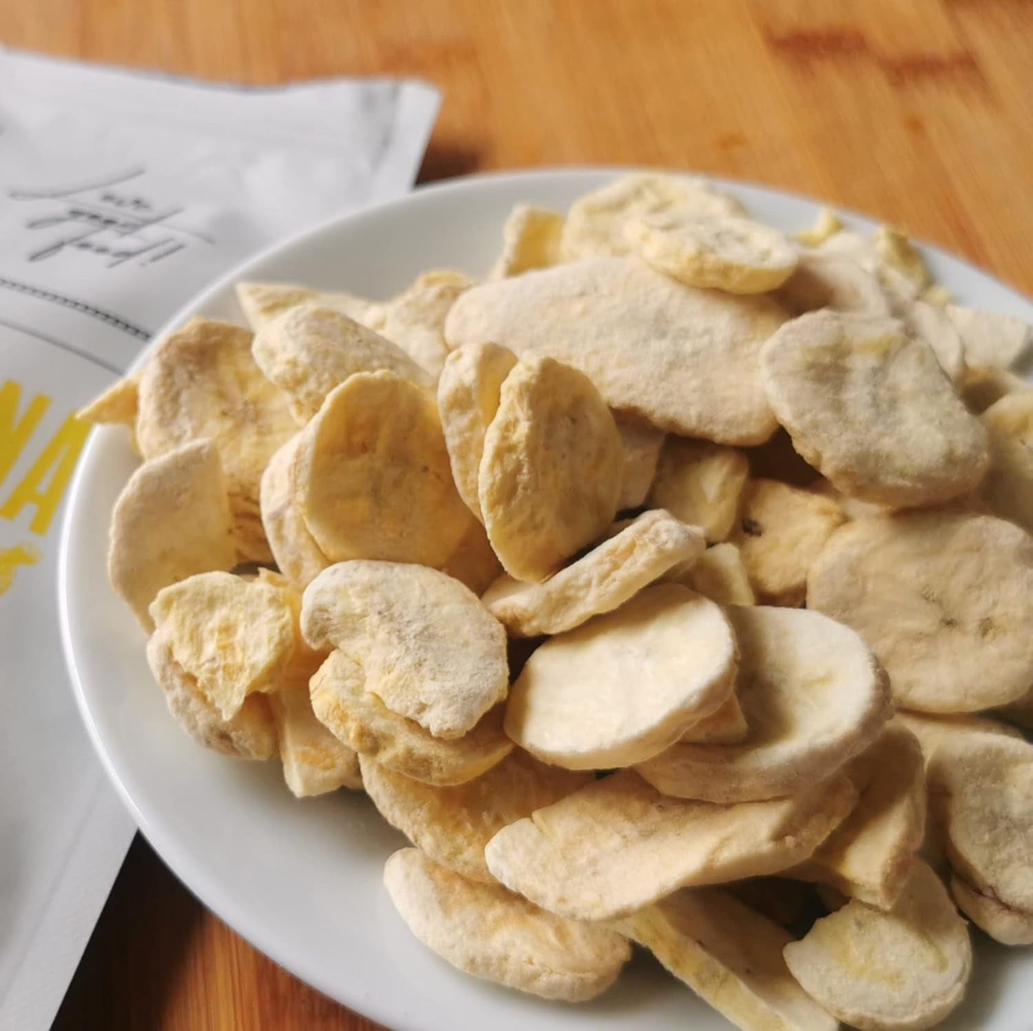 Diepvriesgedroogde bananen | Pakket 120g Gedroogde bananen zonder suiker | Diepvriesgedroogde banaan | Bananen met gedroogd fruit | Gevriesdroogde verse bananen | Gevriesdroogde plakjes banaan Naty Shop gedehydrateerde producten