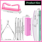 FANDAMEI manicureset, buffer voor gelnägel, nagelfeile 100/180, nagelfeilen voor gelnägel, nagelhautschieber, buffer voor gelnägel, feilen voor gelnägel, nagelzange, nagelfeilen set, manicure- en pedicureset