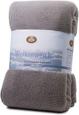 Gözze - Cloud zachte knuffeldeken, imitatie schapenvacht, 100% polyester (microvezel), 150 X 200 Cm - Camel Quilts en quilts Naty Shop zilver
