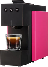Espressomachine met K-FEE SQUARE capsules voor koffie, thee en cacao | Compacte espresso | Snelle verwarming | Watertank van 0,8 l | 19 maten | Pianozwart